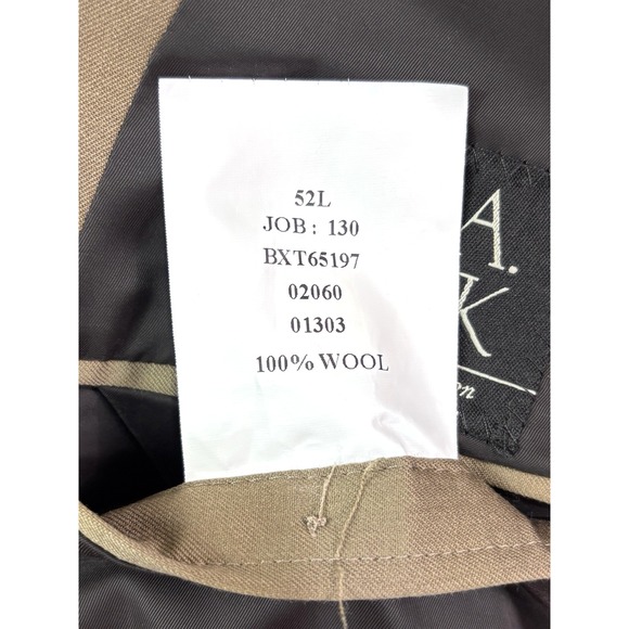 NEW Jos A Bank 52L blazer jacket‎ sport suit coat british khaki travelers wool - Picture 5 of 12